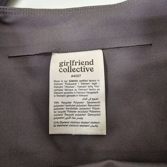 Girlfriend Collective M Leggings Grey 7/8 Compressive 4008 Gym Yoga Athletic - Picture 7 of 8